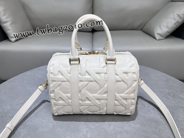 Dior专柜新款迪奥顶级原单杏色压花菱格Groove25大号手袋 djfk1208